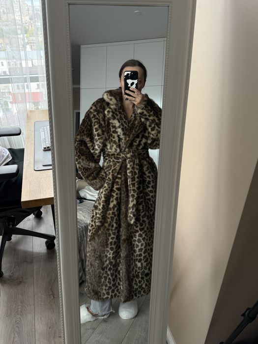Леопардова шуба українського бренду в стилі zara