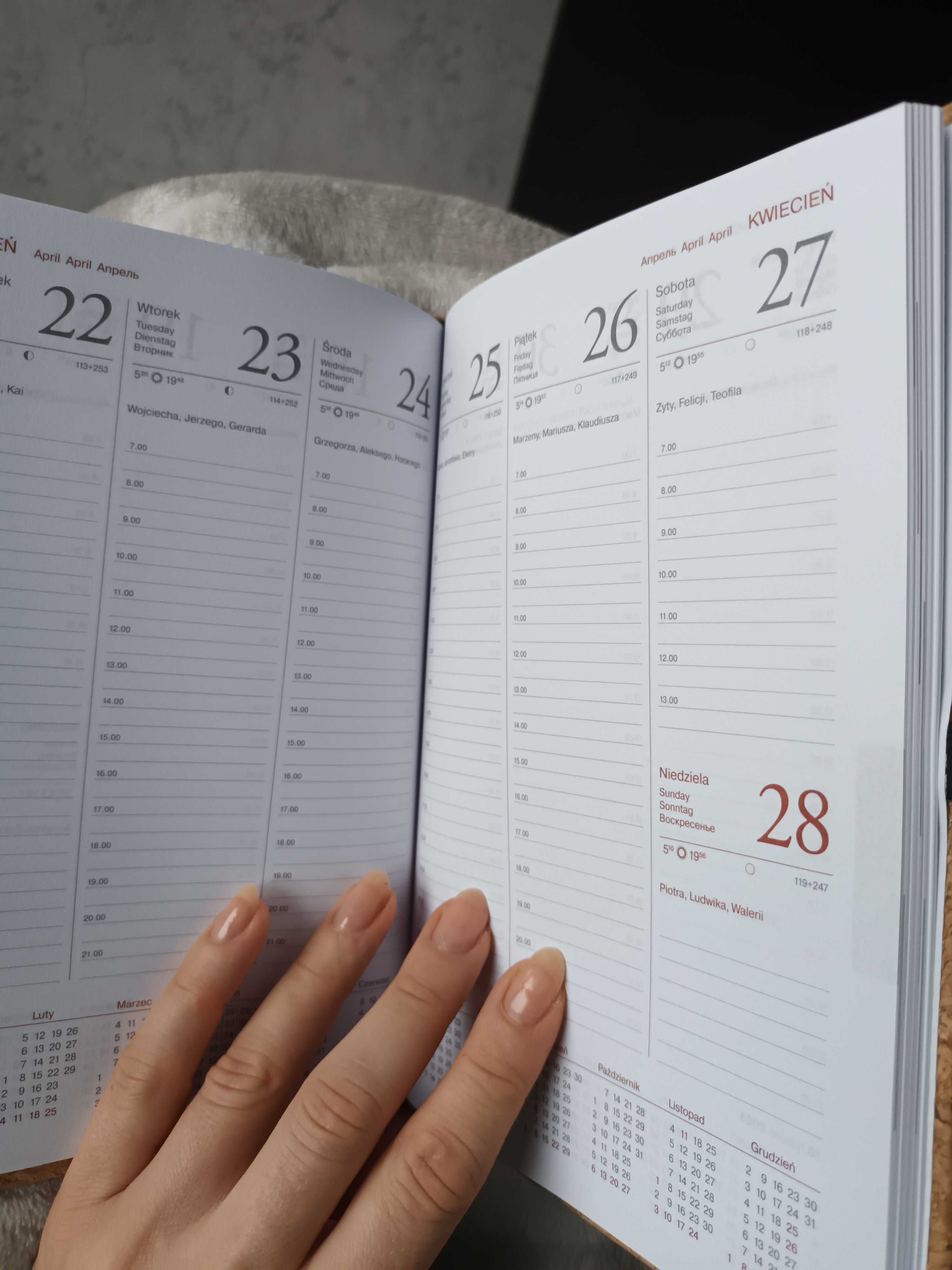 Eko kalendarz zeszytowy notatnik 2024