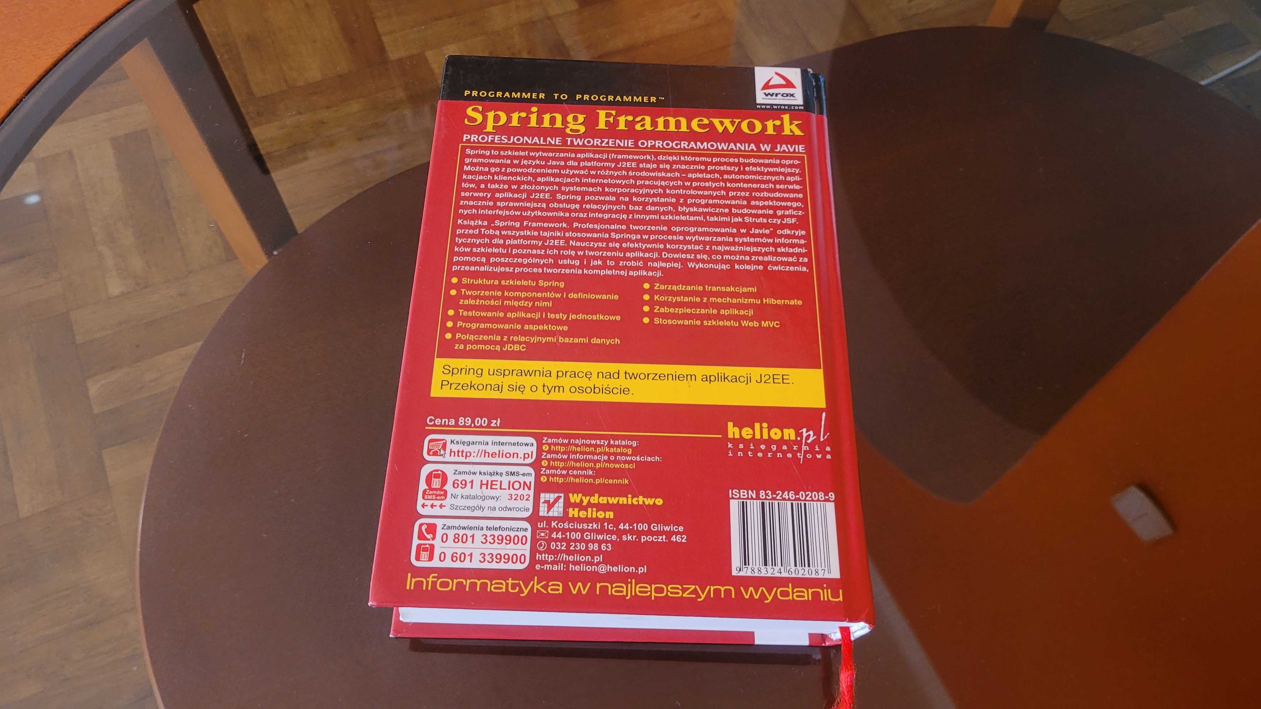 Spring framework profesjonalne tworzenie oprogramowania w Javie 2006
