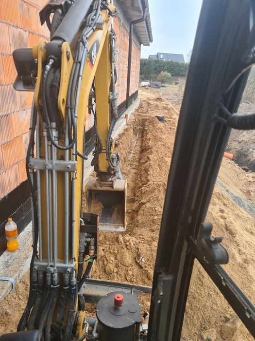 Usługi minikoparka wykopy niwelacja terenu przylacza