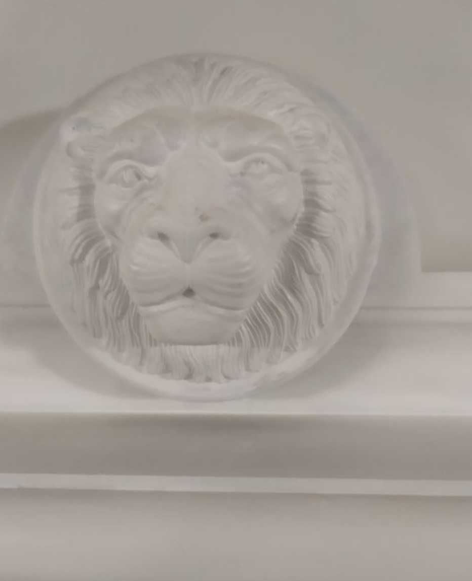 Декор льва на камины