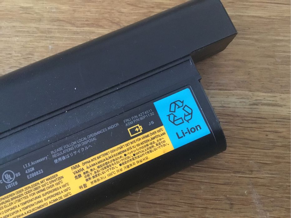 Oryginalna bateria do lenovo thinkpad 10.8V 7.8Ah 94% 42T4511 92P1132