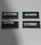 4X memórias RAM 2GB+2GB+2GB+1GB