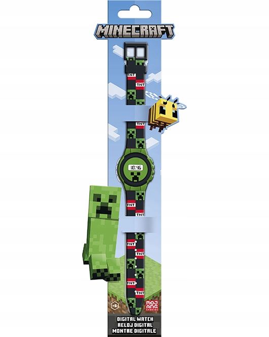 Zegarek cyfrowy MINECRAFT CREEPER elektroniczny z gry gra
