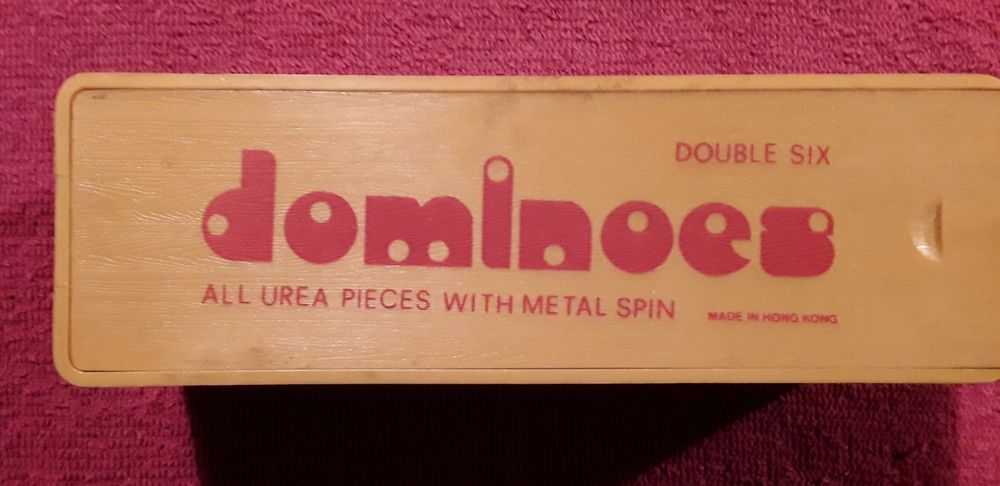 Jogo dominó vintage "Double six", como novo!