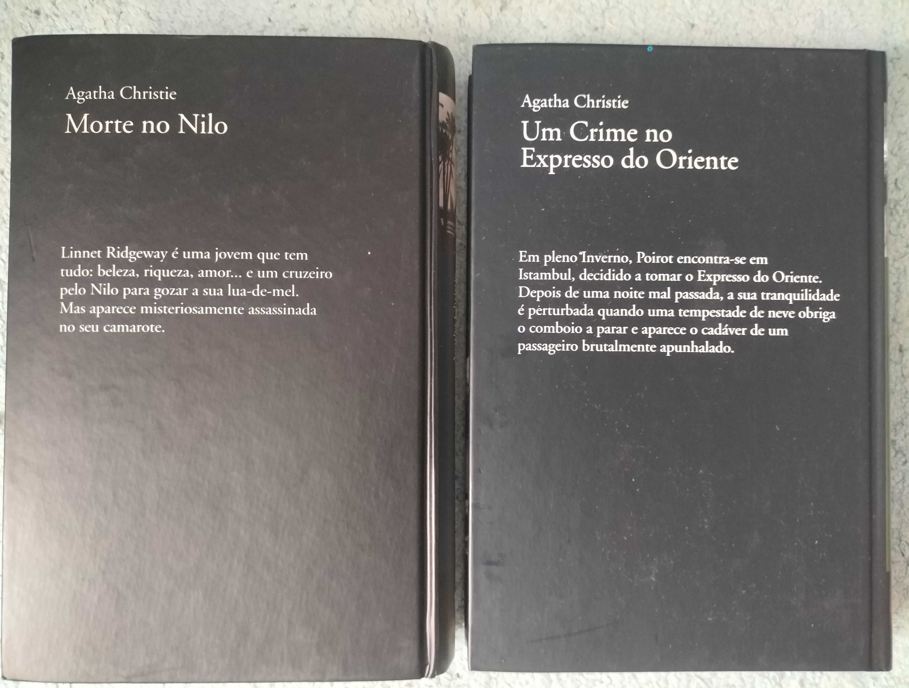 Lote de livros "Agatha Christie" de capa dura