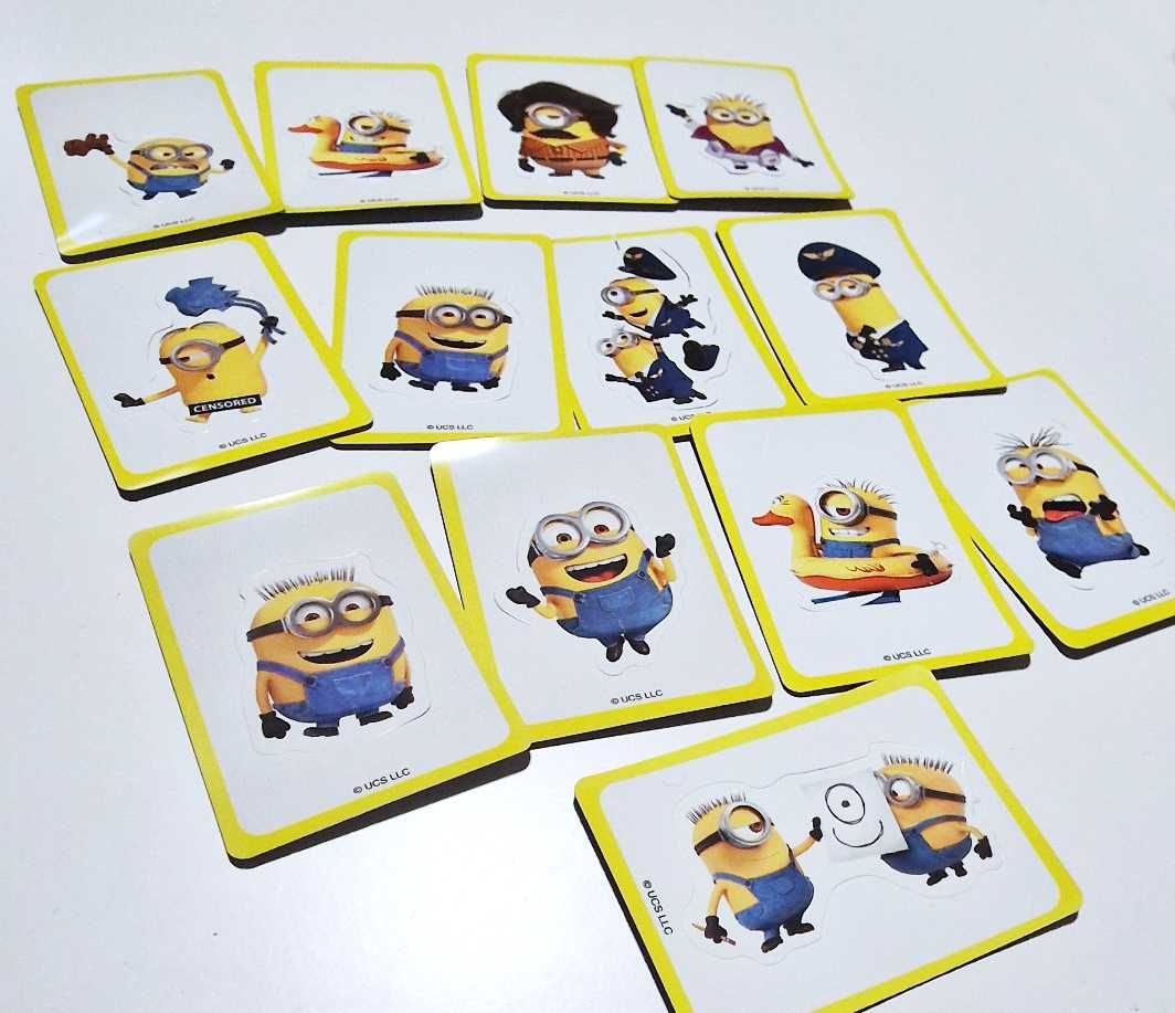 Minionki - zestaw przyklejek/naklejek magnetycznych