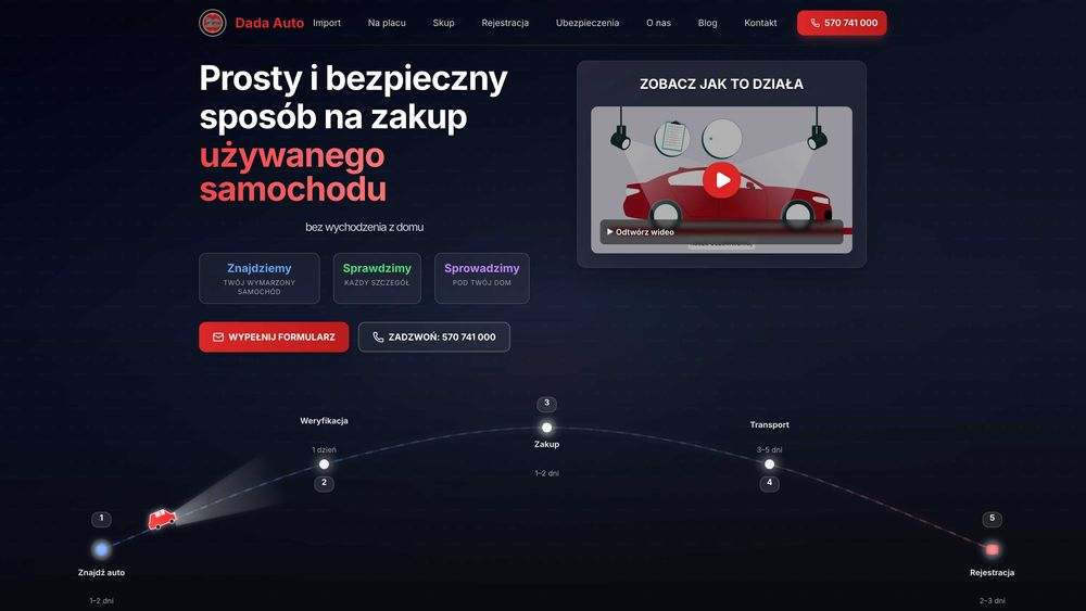 Profesjonalna strona WWW - Projekt + e-mail