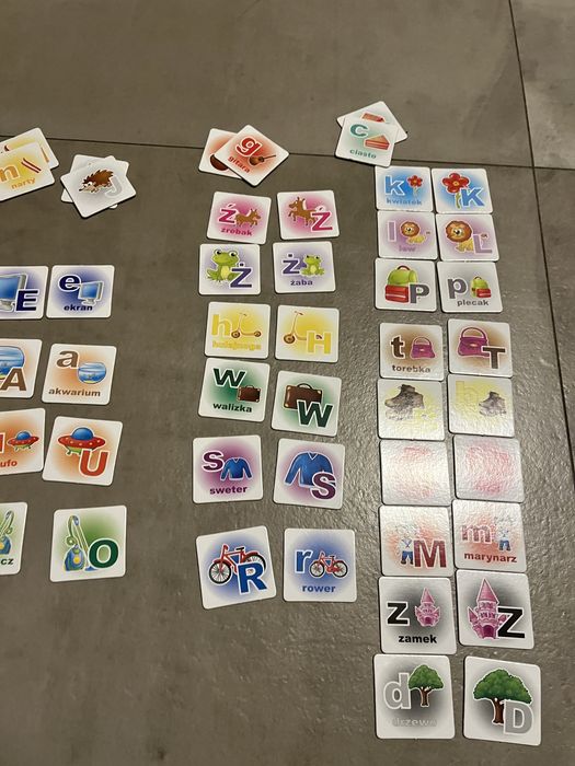Nauka literek nauka czytania memory literki