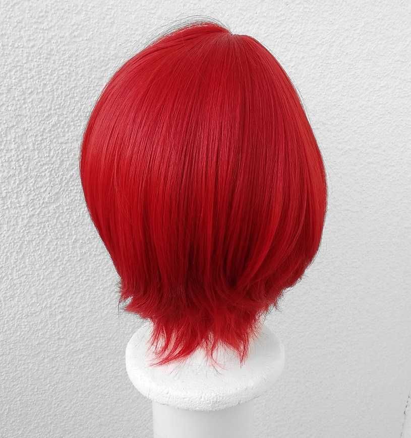 Krótka czerwona peruka cosplay wig Suou Tsukasa Ensemble Stars