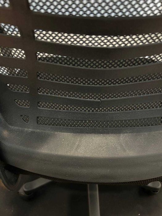 Fotel Biurowy Krzesło Ergonomiczne Czarny Materiałowy Gamingowy