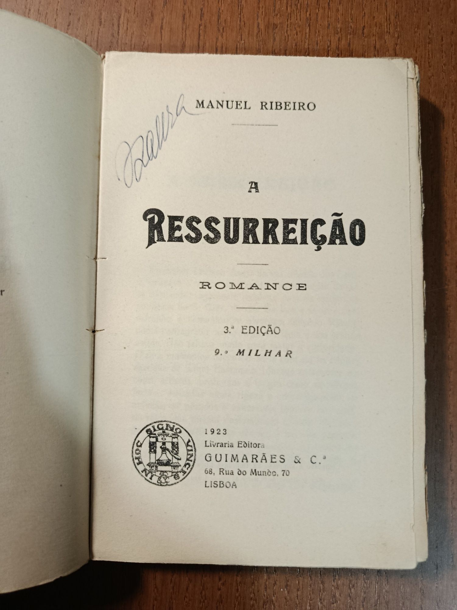 A Ressurreição - Manuel Ribeiro