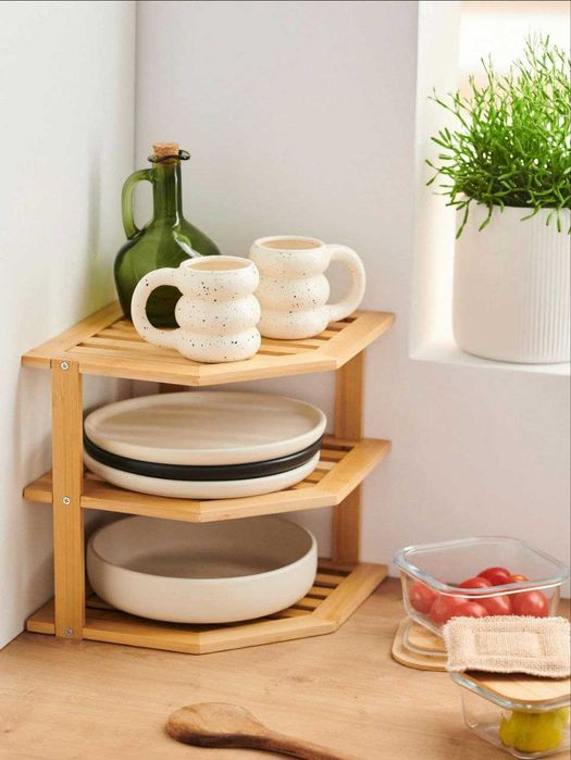 Полиця / органайзер на кухню (з бамбуку)