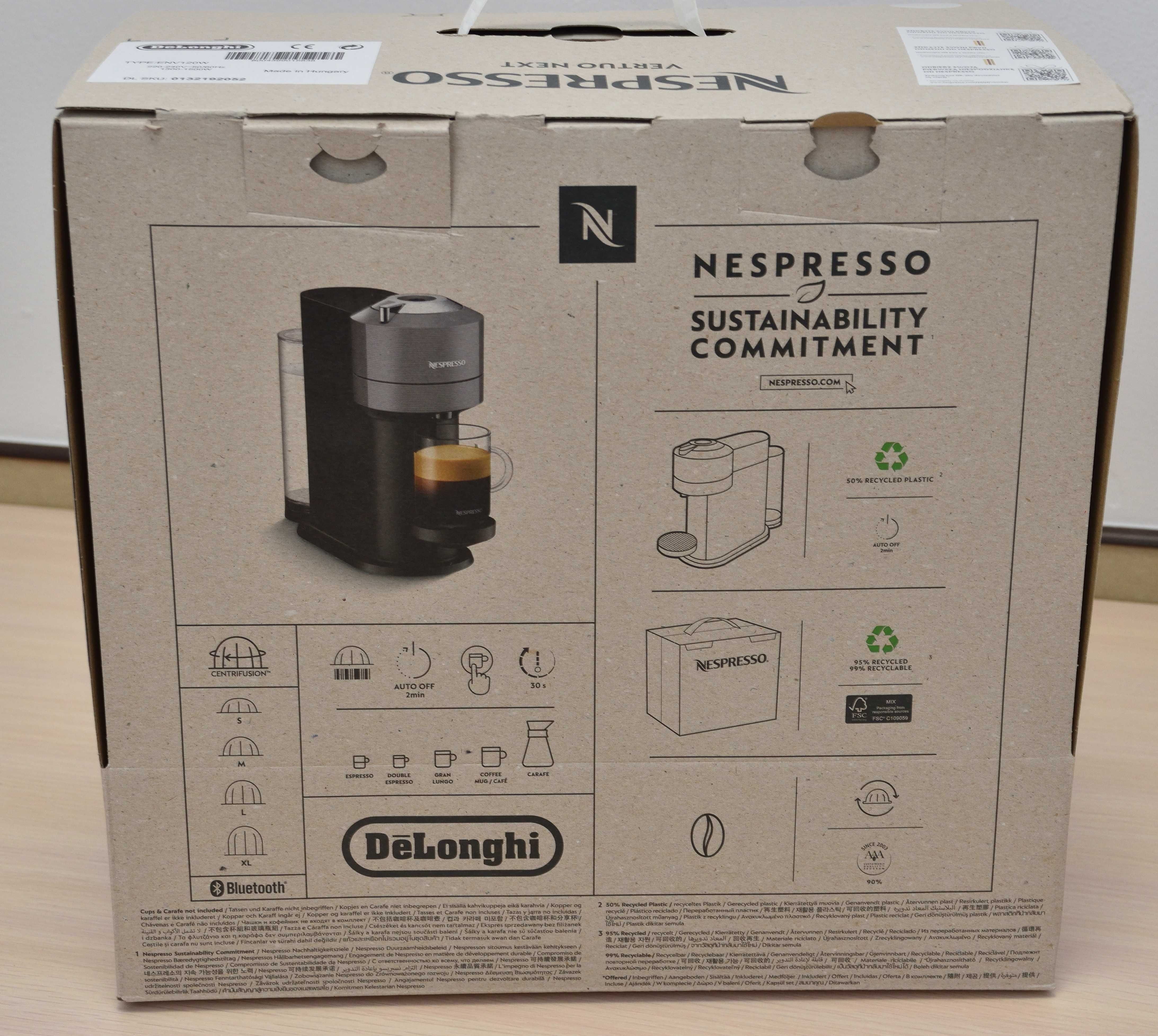 DELONGHI Nespresso ENV 120.W Biały - zacznij dzień z przyjemnością