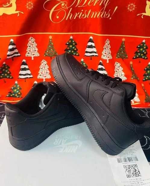 "Buty damskie Trampki" Nike_Air_Force_1_Low_Black r.37.5