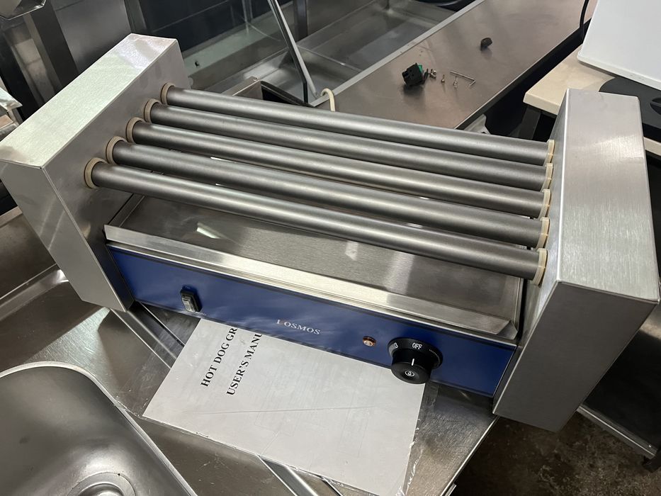 Aquecedor de Salsichas Rotativo 5 rodizios NOVO