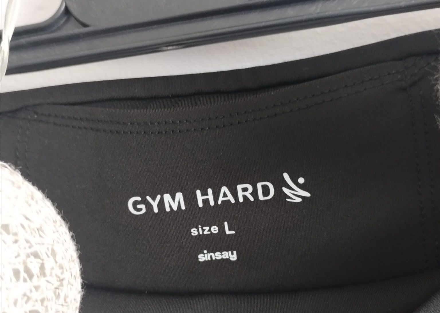 Legginsy damskie sportowe czarne dopasowane M L siłowania fitness