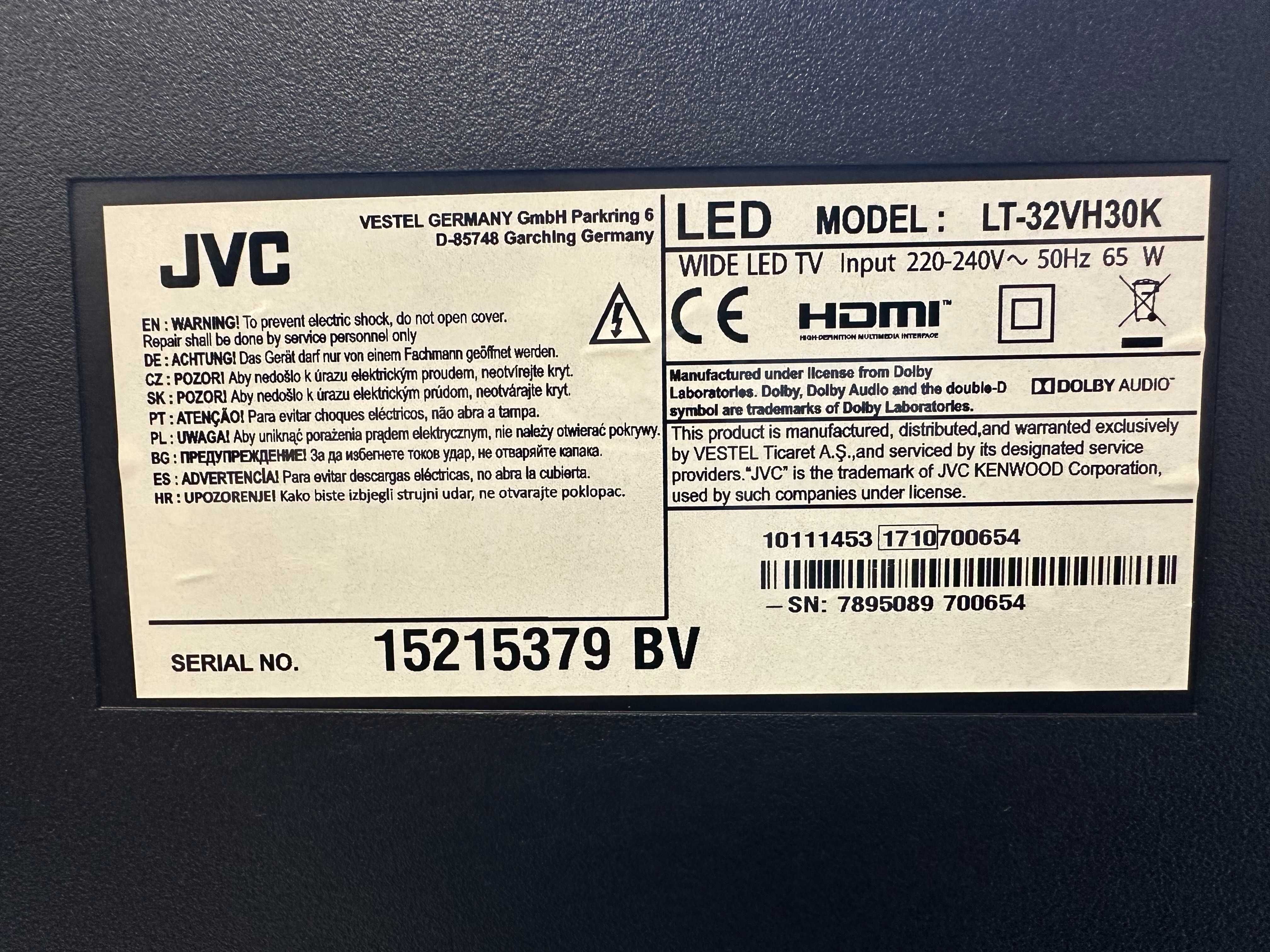 Telewizor JVC LT-32VH30K 32" LED