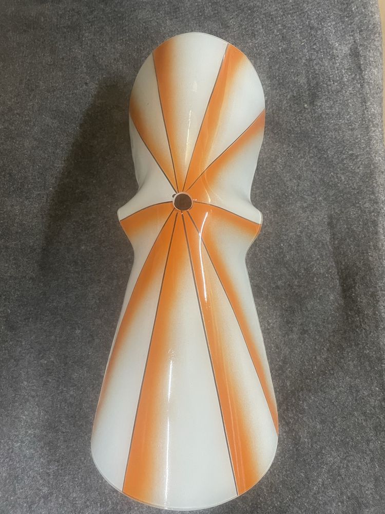 Klosz do lampy pomaranczowo bialy