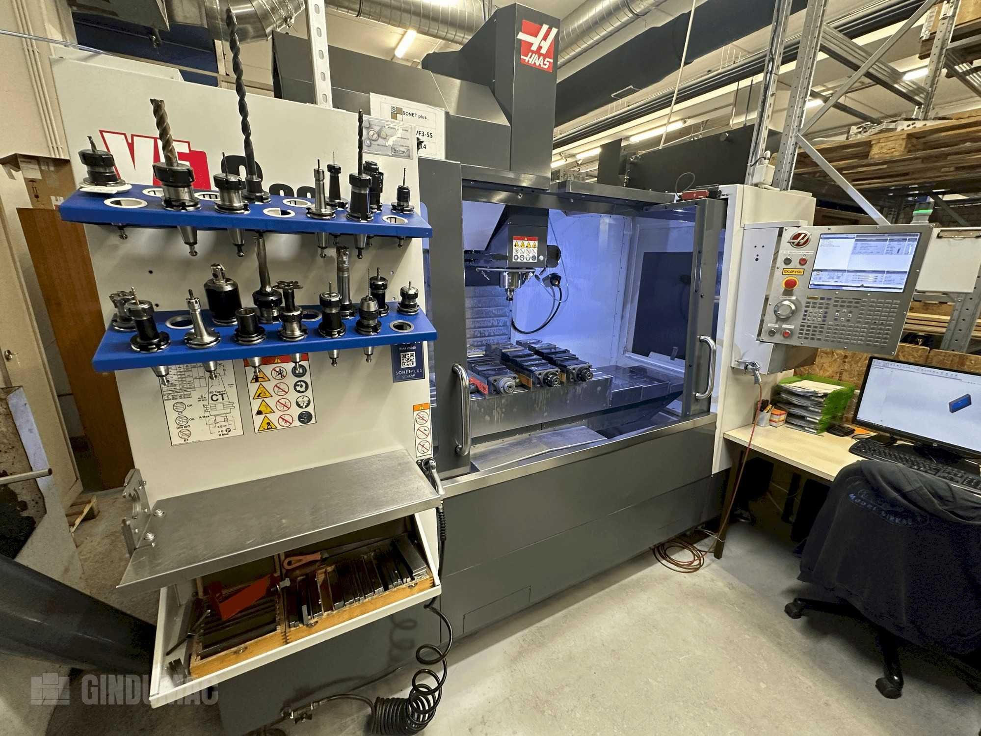 Frezarka HAAS VF-3SS – 3 osie, 12 000 obr./min, 2018