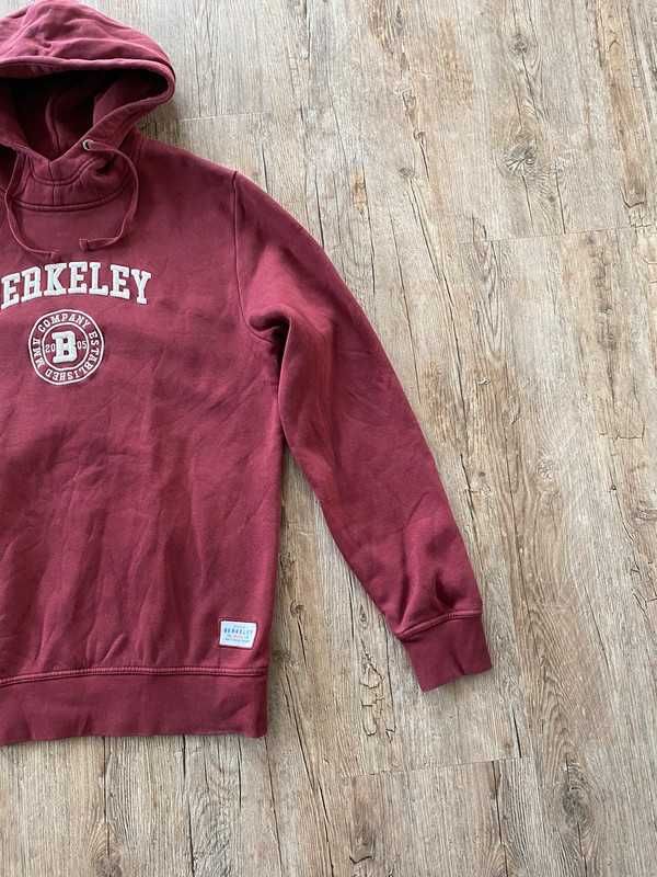 Bordowa bluza męska Berkeley rozmiar XL