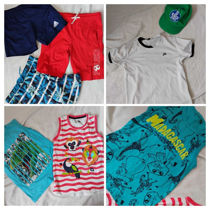 Mega paka ubrań chłopięcych/128-130/bluzy/spodnie/adidas/KappAhl/Pepco