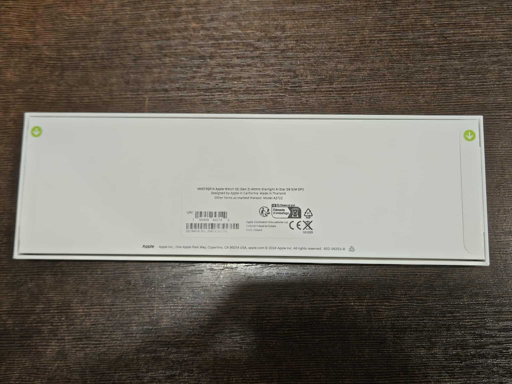 Apple Watch SE 2gen GPS 40mm + pasek sportowy rozmiar S/M
