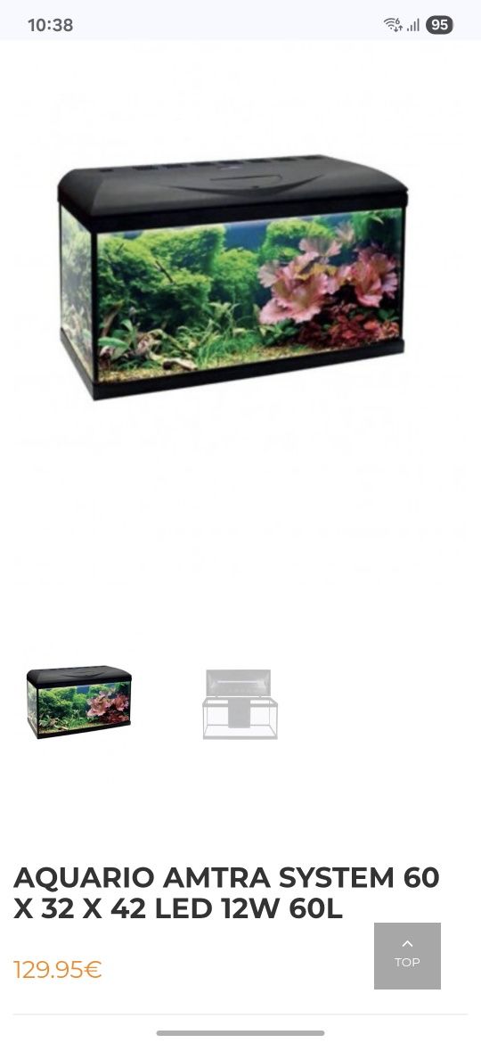 Aquário 60 L Completo