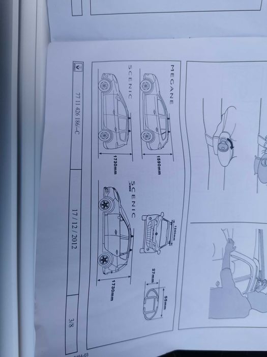 Багажник на кришу Renault Megane Scenic