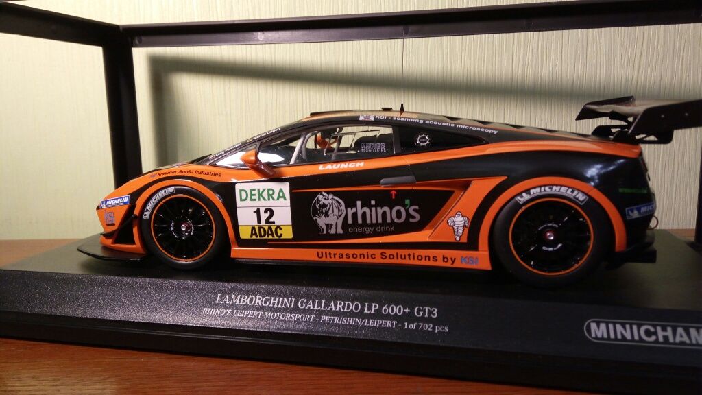 Коллекционная модель Lamborghini Gallardo LP600+GT3 Minichamps 1:18