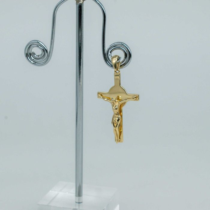 złota zawieszka 585 2,66gram 3,5cm KRZYŻ krzyżyk WYSYŁKA GRATIS