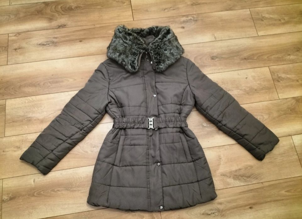 Kurtka zimowa parka r.L Top Blue futerko