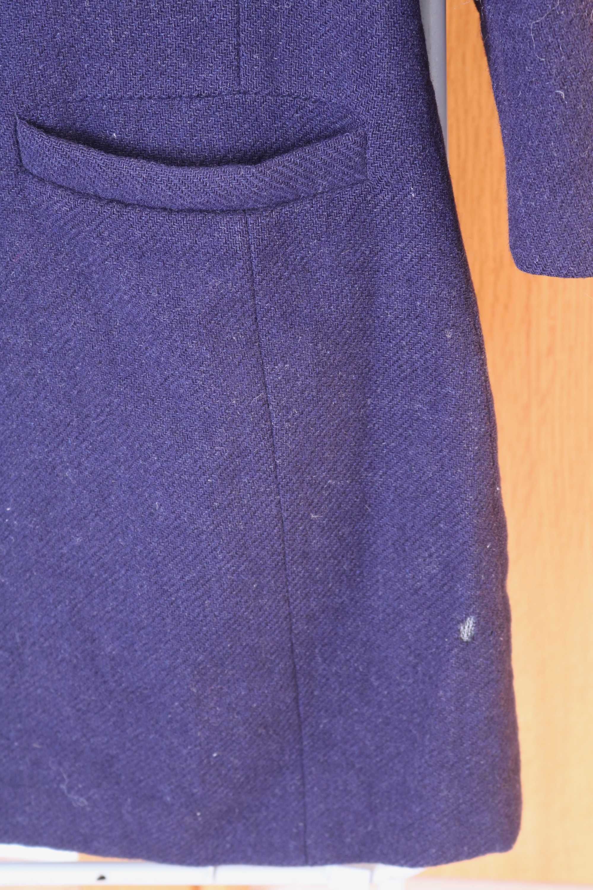 Frank Leder Wool Coat – German Designer Piece – Size S/M (Unisex Fit)
