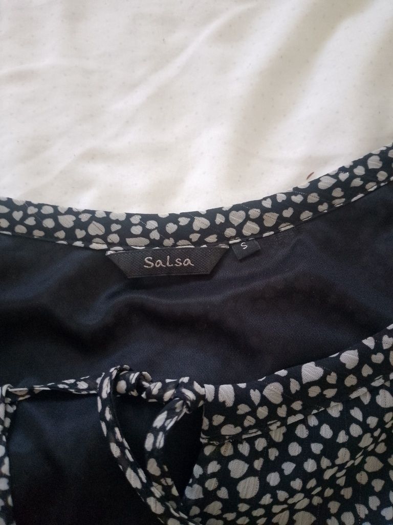 Vestido salsa manga comprida