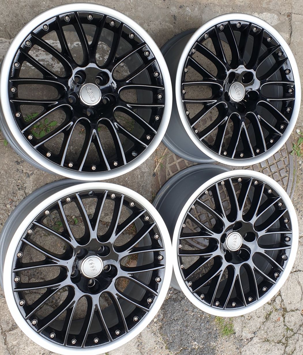 Alufelgi Audi BBS RS 861 19 5x112 8.5J ET 48 Felgi ori czarne 2tlg