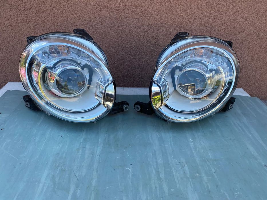 lampy fiat 500 bi xenon komplet eu całe