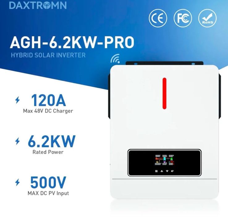ЦІНУ ЗНИЖЕНО | Гібридний інвертор Daxtromn 3500W/7000W | 24В 80А UPS