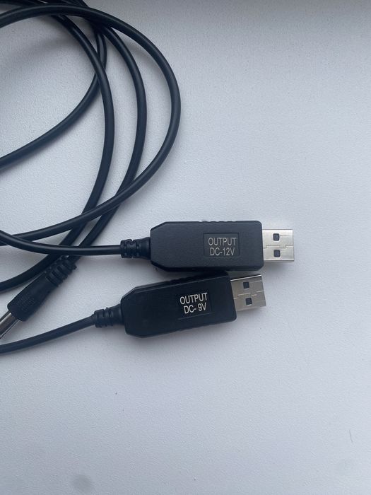 Кабель для роутера usb DC 5v -12v 9v без світла wifi