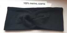 Opaska 100% merino czarna