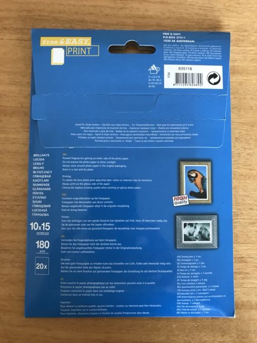 Papel para imprimir fotografias (NOVO)