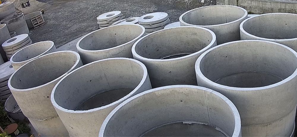 Бетонні кільця для септиків та водовідведення кісонів