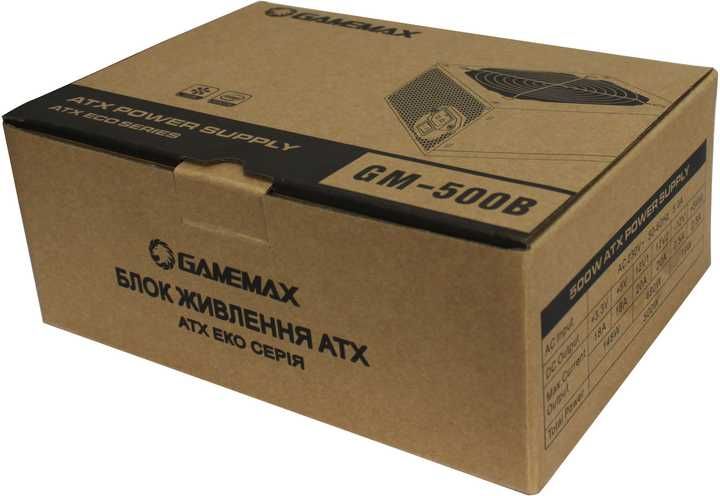 Новый блок питания GameMax GM-500B 500W