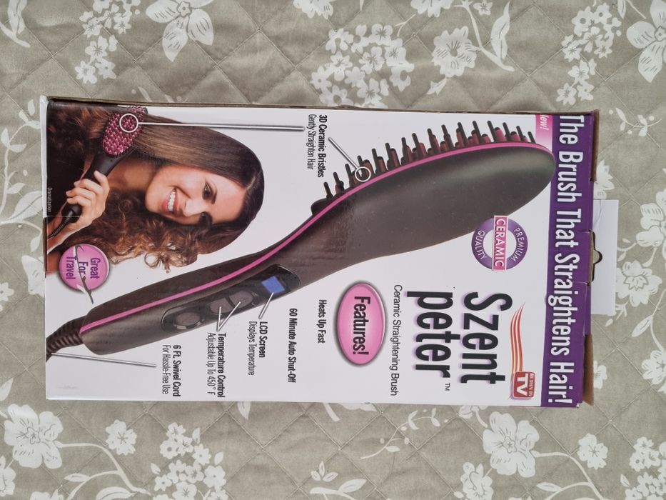 Escova alisadora de cabelo nova