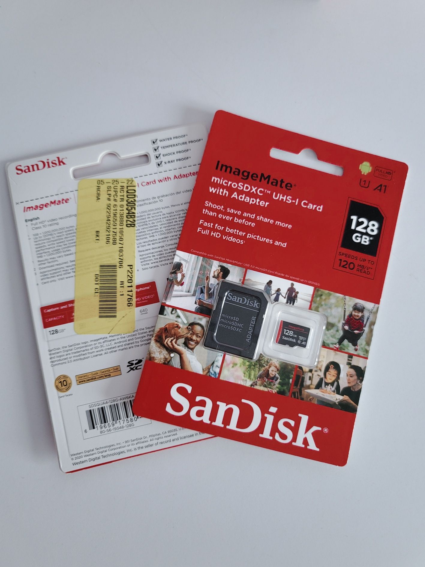 Карта пам'яті 128Gb SanDisk + адаптер 120Mb/s