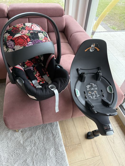 Cybex Priam 4.0 Spring Blossom Dark cały zestaw bez stelaża