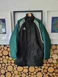 Kurtka vintage oldschool Adidas zimowa jesienna za biodra dłuższy tył