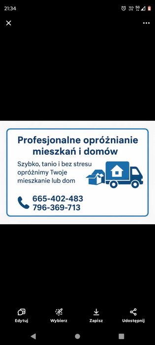 Opróżnianie mieszkań domów