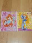 Karteczki kolekcjonerskie winx club 2 małe różowa żółta bloom