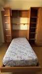 Conjunto móvel e cama de solteiro