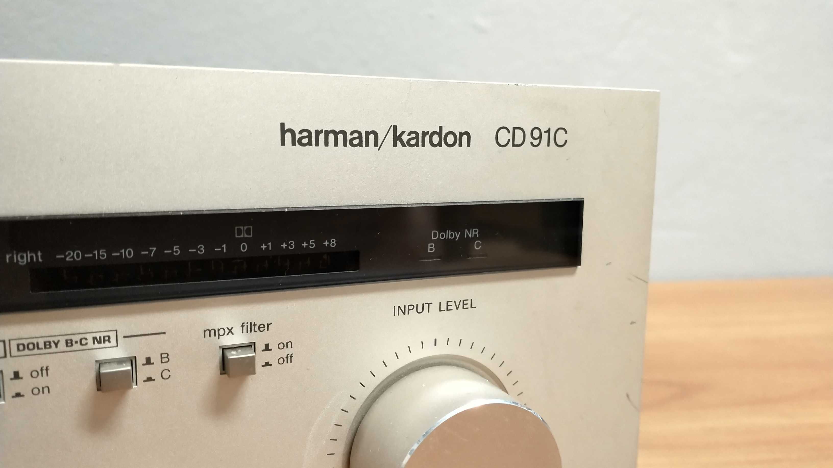 Deck Harman Kardon CD 91 C kasetowy srebrny stan BDB-